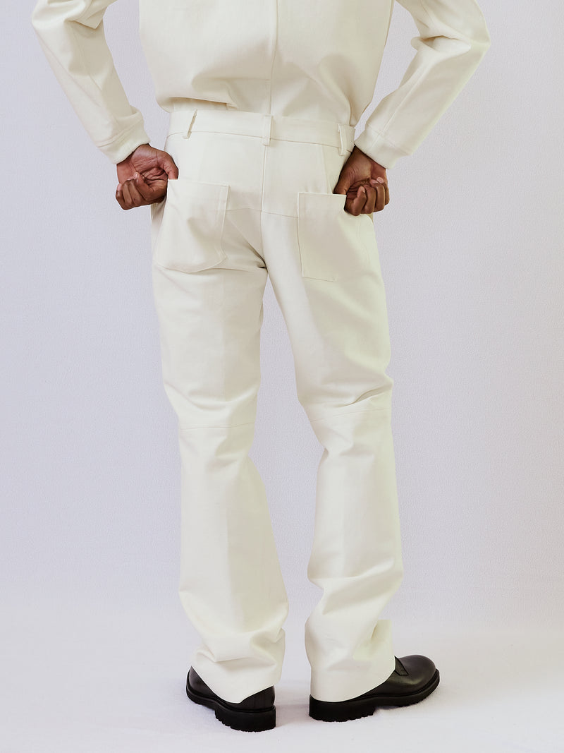 Denim Pant With Knee Seam